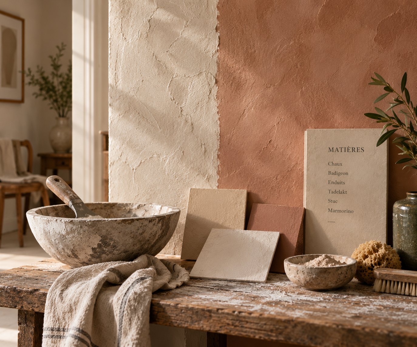 Home Peinture à la chaux et enduit décoratif à Bordeaux – Rosaly Signature