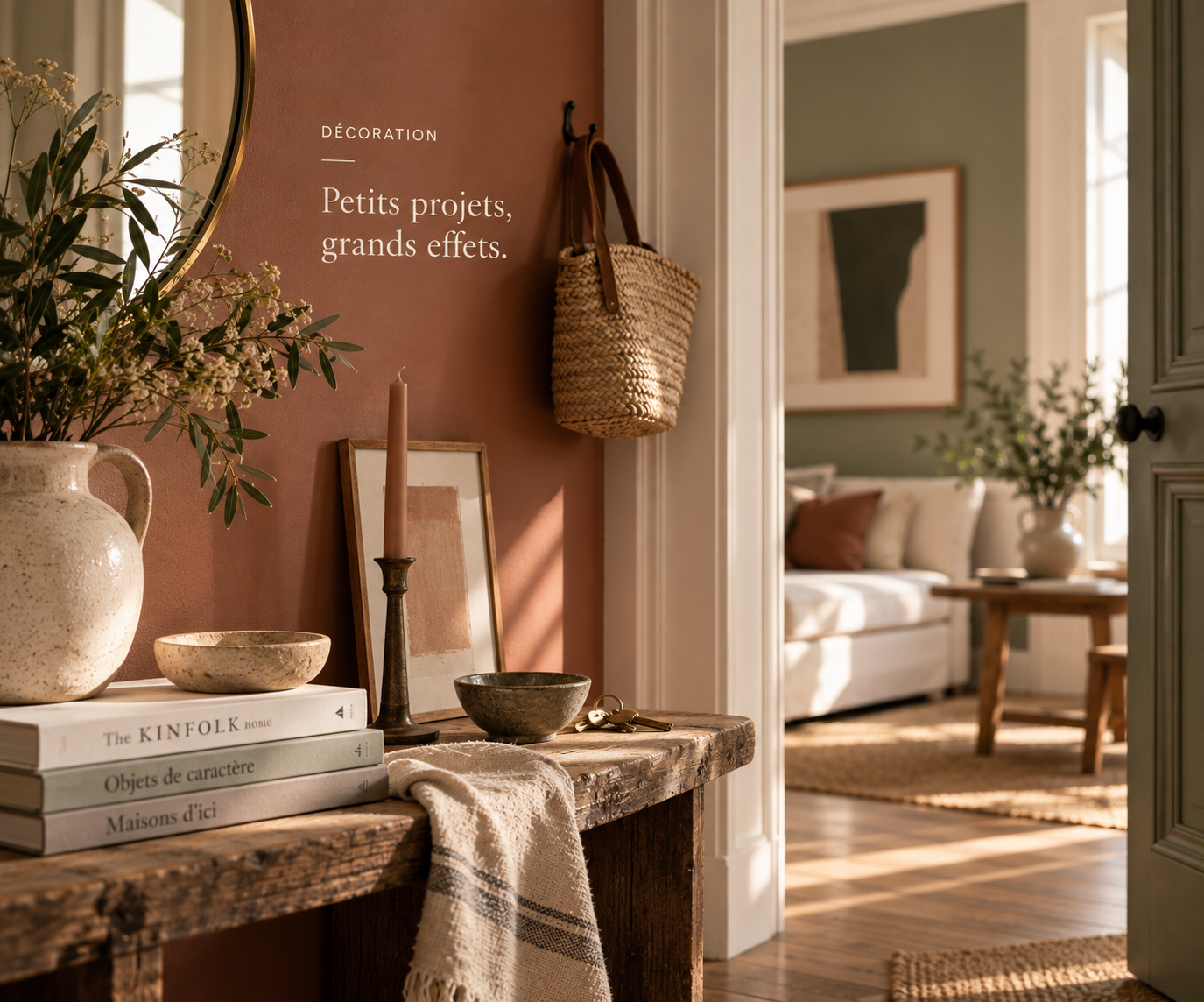 Home Peinture décorative d’une entrée à Bordeaux – Rosaly Signature